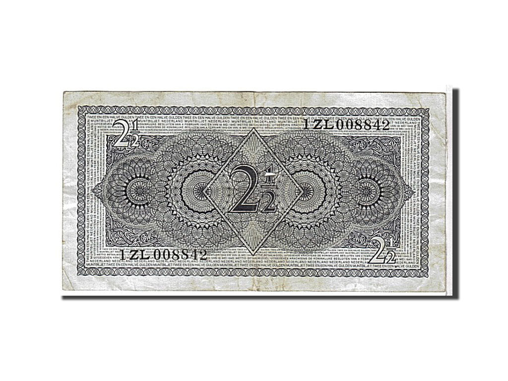 Biljet, Nederland, 2 1/2 Gulden, 1949, TTB