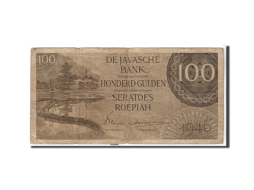 Netherlands Indies, 100 Gulden, 1946, KM #94, VF(20-25), STD036325
