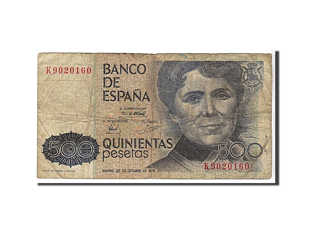 Spain, 500 Pesetas, 1979, KM #157, VF(20-25), K9020160