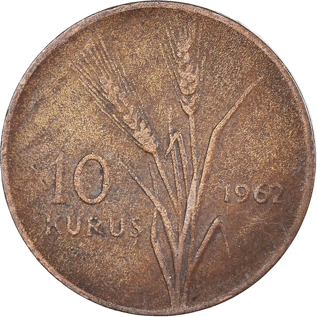 Monnaie, Turquie, 10 Kurus, 1962