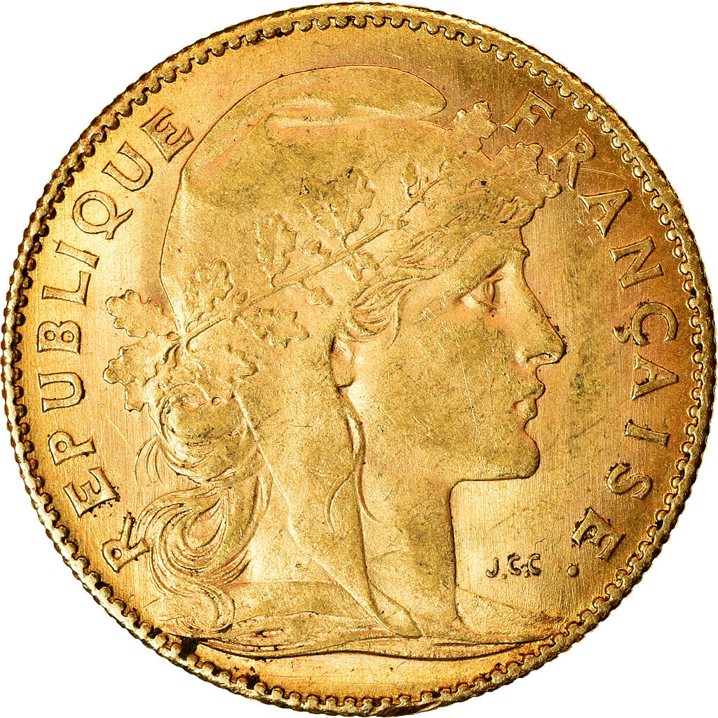 Coin, France, Marianne, 10 Francs, 1911, Paris, AU(55-58), Gold, KM:846