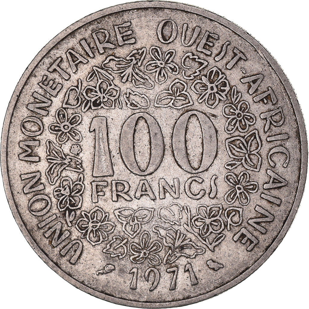 Münze, West African States, 100 Francs, 1971, Pessac, SS, Nickel, KM:4