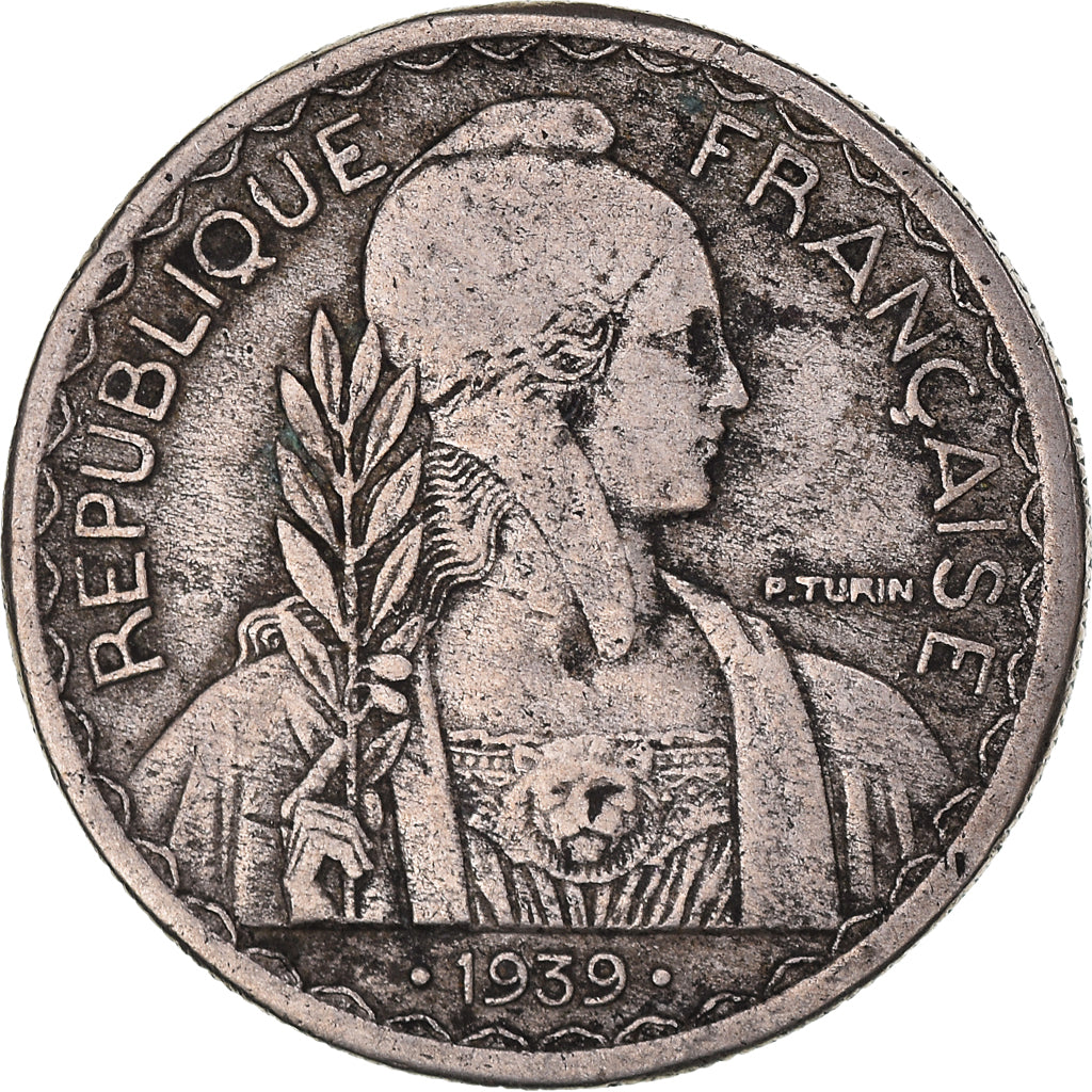 Coin, FRENCH INDO-CHINA, 20 Cents, 1939, Paris, EF(40-45), Copper-nickel