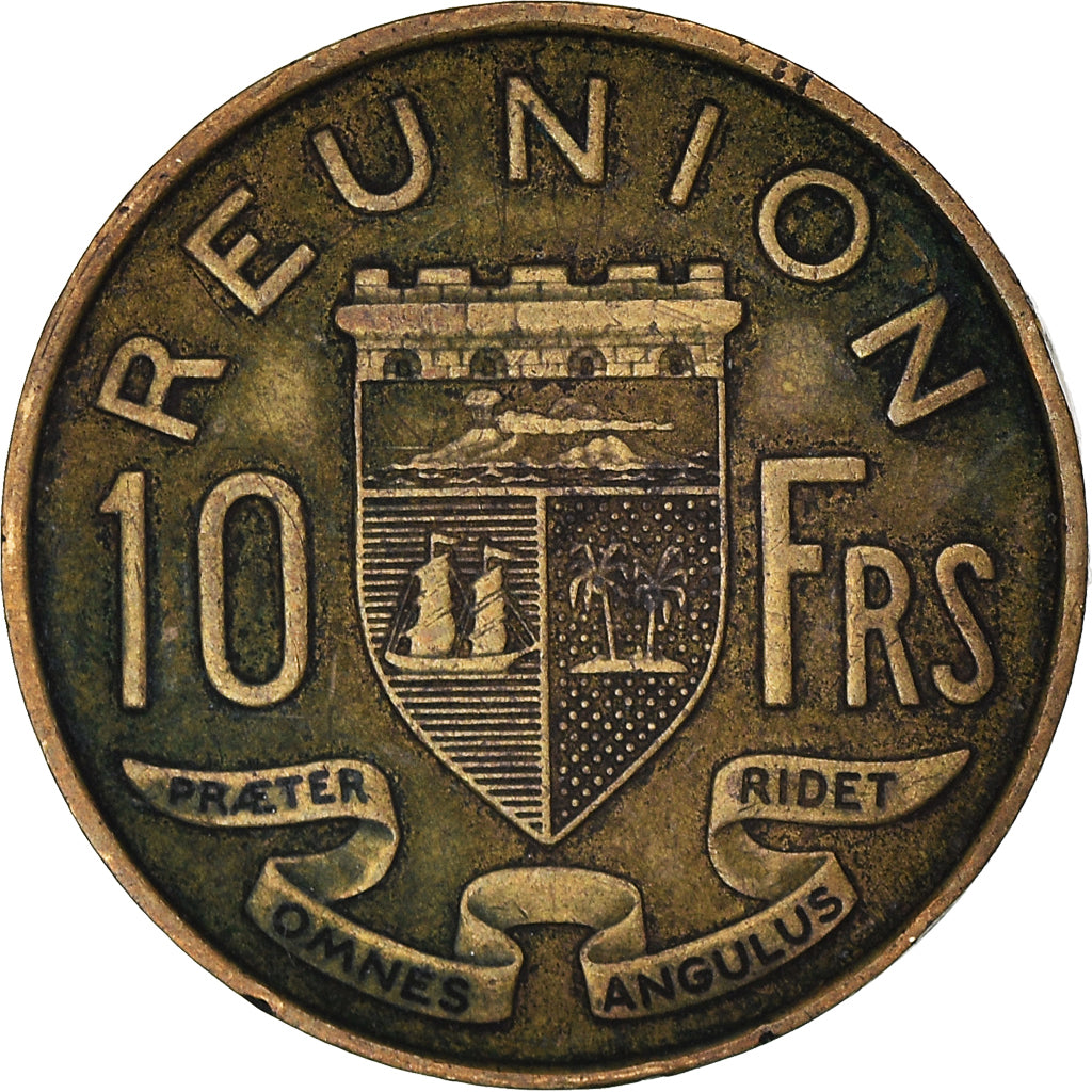 Münze, Réunion, 10 Francs, 1955, S+, Aluminum-Bronze, KM:10