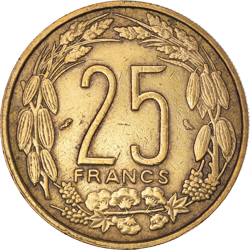 Moneta, Stati dell’Africa equatoriale, 25 Francs, 1962, Paris, BB+
