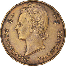 Munten, Frans West Afrika, 10 Francs, 1956, Paris, PR, Aluminum-Bronze, KM:6