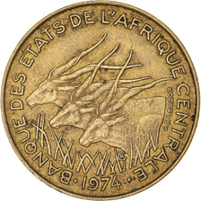 Coin, Central African States, 10 Francs, 1974, Paris, EF(40-45)