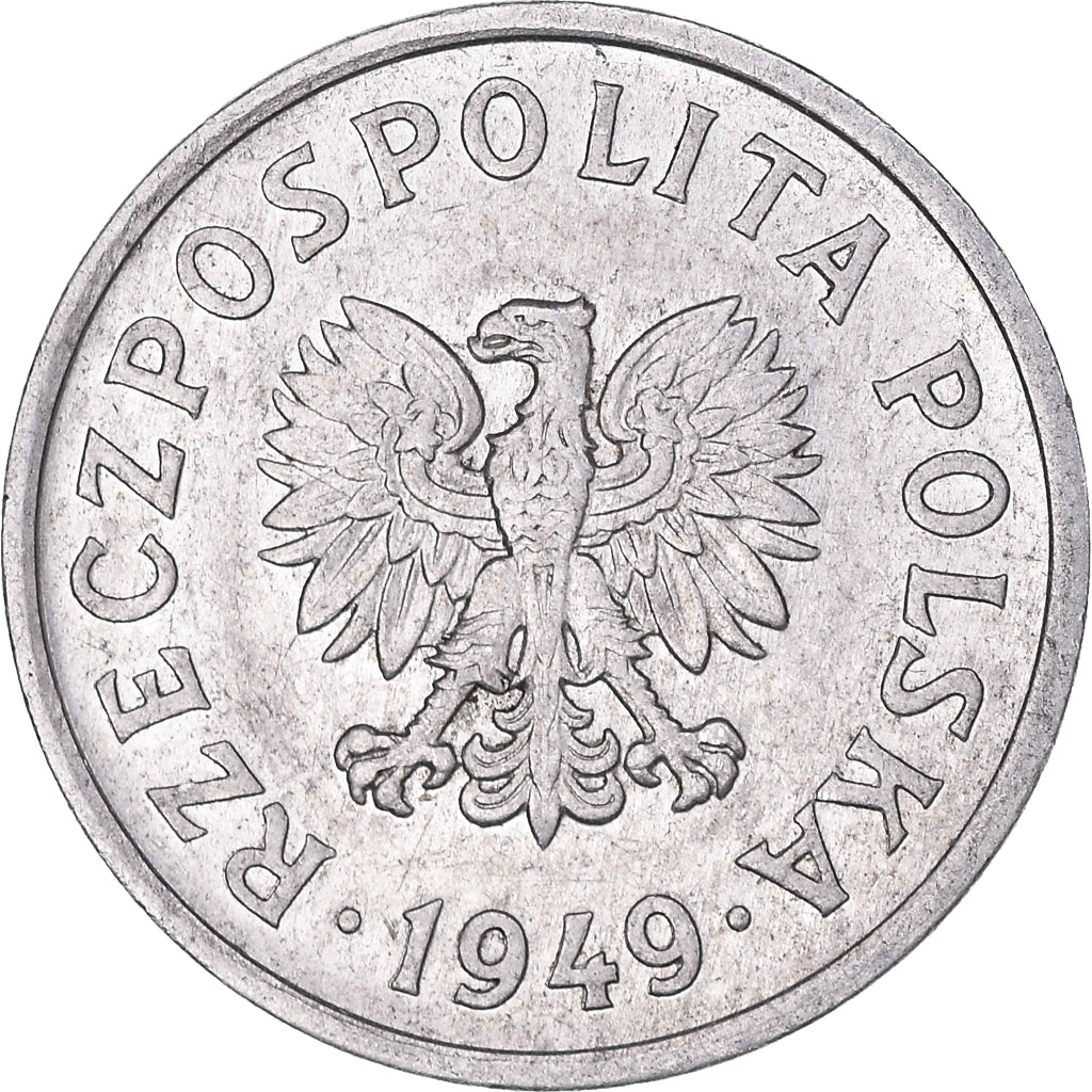 Monnaie, Pologne, 20 Groszy, 1949, Kremnica, SUP, Aluminium, KM:43a