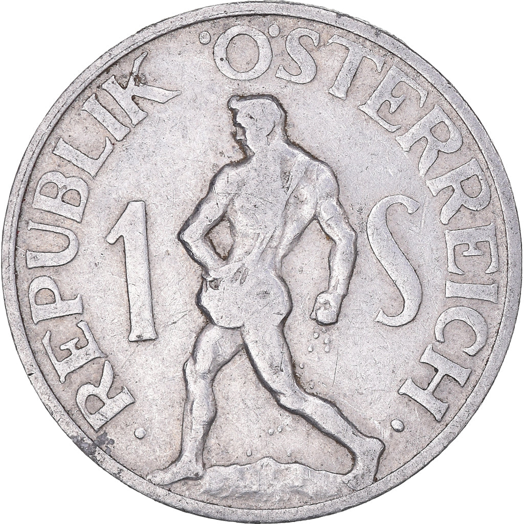 Coin, Austria, Schilling, 1947, Vienne, VF(30-35), Aluminum, KM:2871