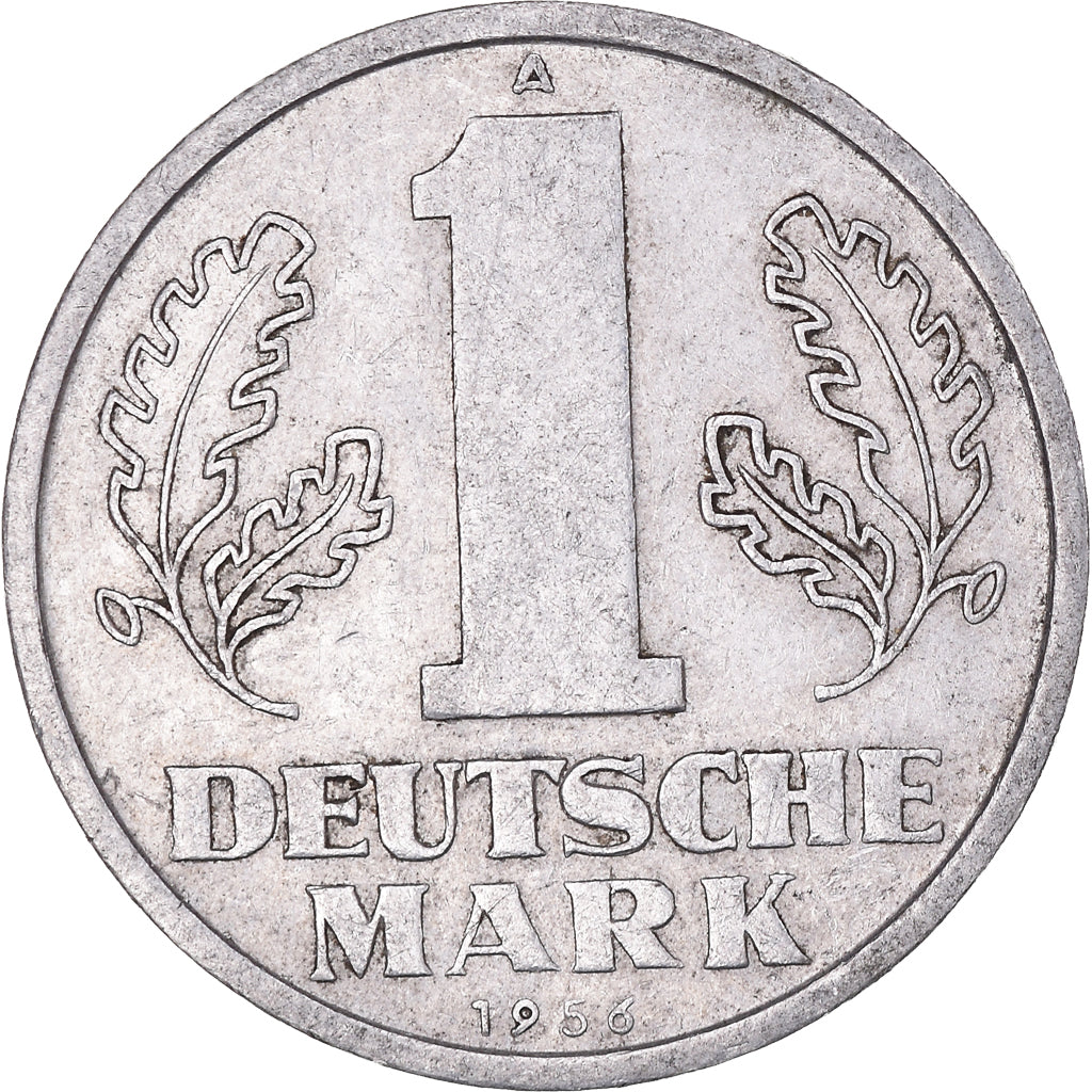 Moeda, ALEMANHA - REPÚBLICA DEMOCRÁTICA, Mark, 1956, Berlin, AU(50-53)