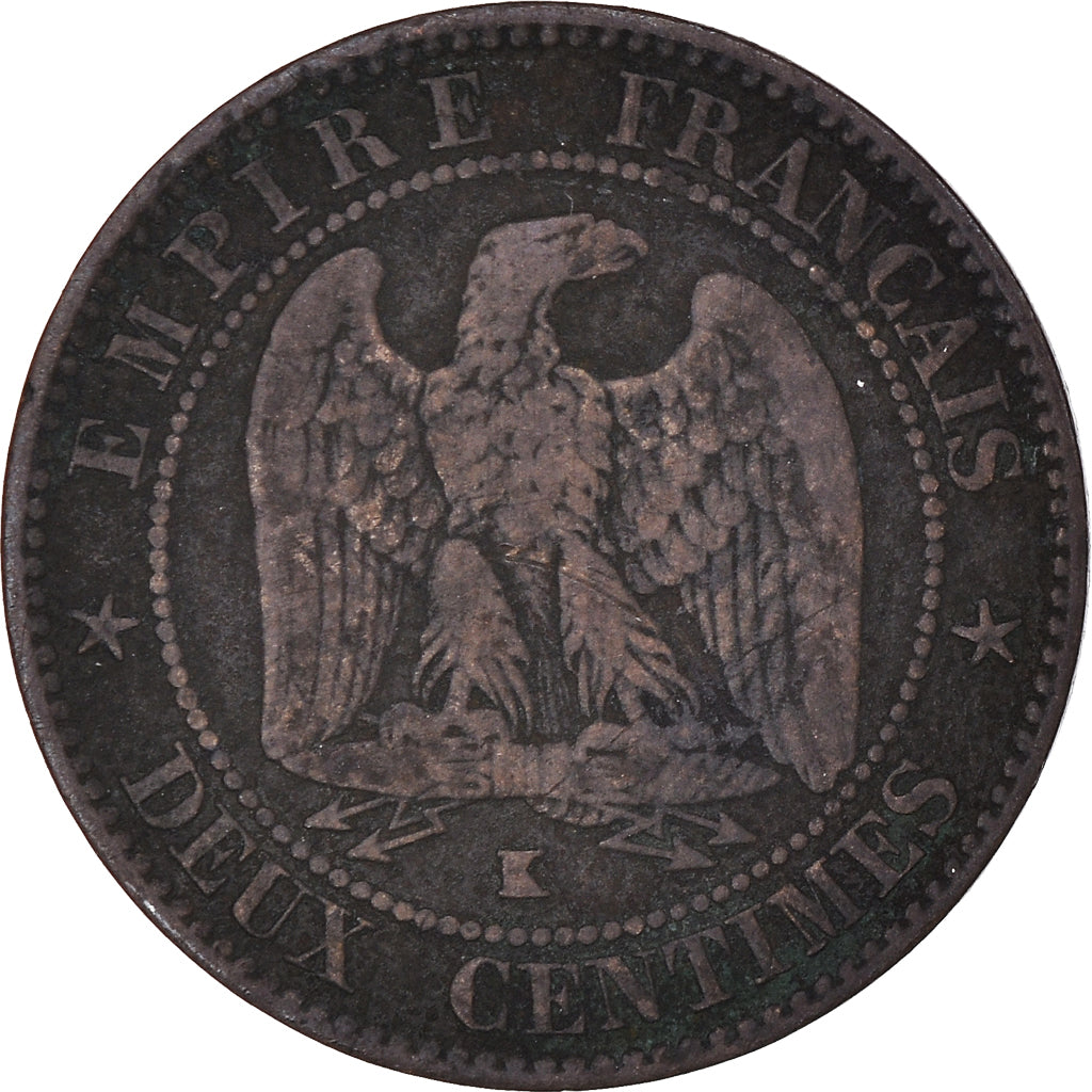 Munten, Frankrijk, Napoleon III, Napoléon III, 2 Centimes, 1856, Bordeaux, FR