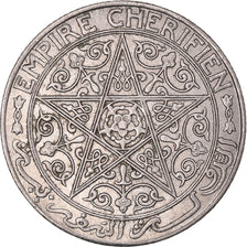 Moeda, Marrocos, Yusuf, Franc, 1921, bi-Bariz, Paris, AU(50-53), Níquel