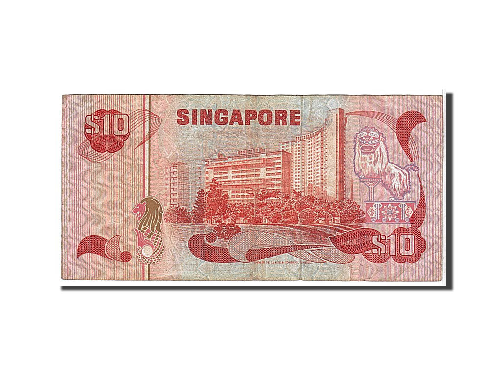 Biljet, Singapur, 10 Dollars, 1979, KM:11a, TTB