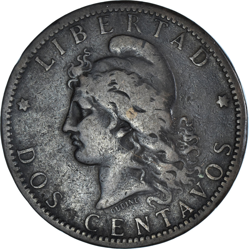 Munten, Argentinië, 2 Centavos, 1884, ZF, Bronzen, KM:33