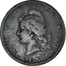 Munten, Argentinië, 2 Centavos, 1884, ZF, Bronzen, KM:33