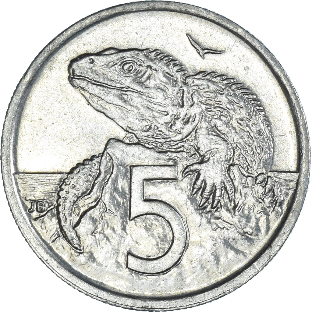 Coin, New Zealand, Elizabeth II, 5 Cents, 1995, British Royal Mint, AU(55-58)