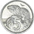 Monnaie, Nouvelle-Zélande, Elizabeth II, 5 Cents, 1995, British Royal Mint