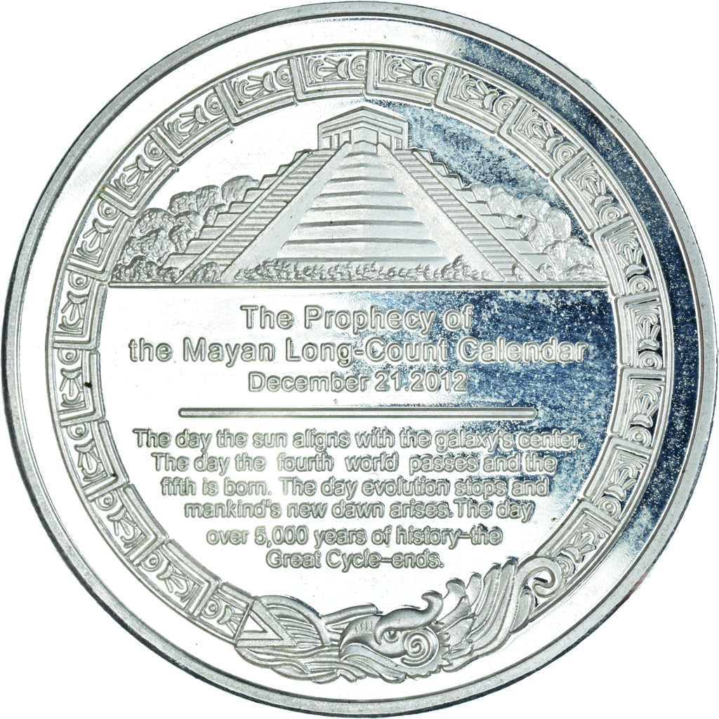 Mexique, Médaille, CALENDRIER MAYA, Religions & beliefs, 2012, AZTEQUE