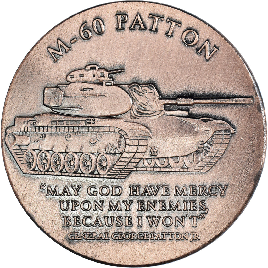 United States, UNITED STATES ARMY, M-60 PATTON, Token, MS(60-62), Copper