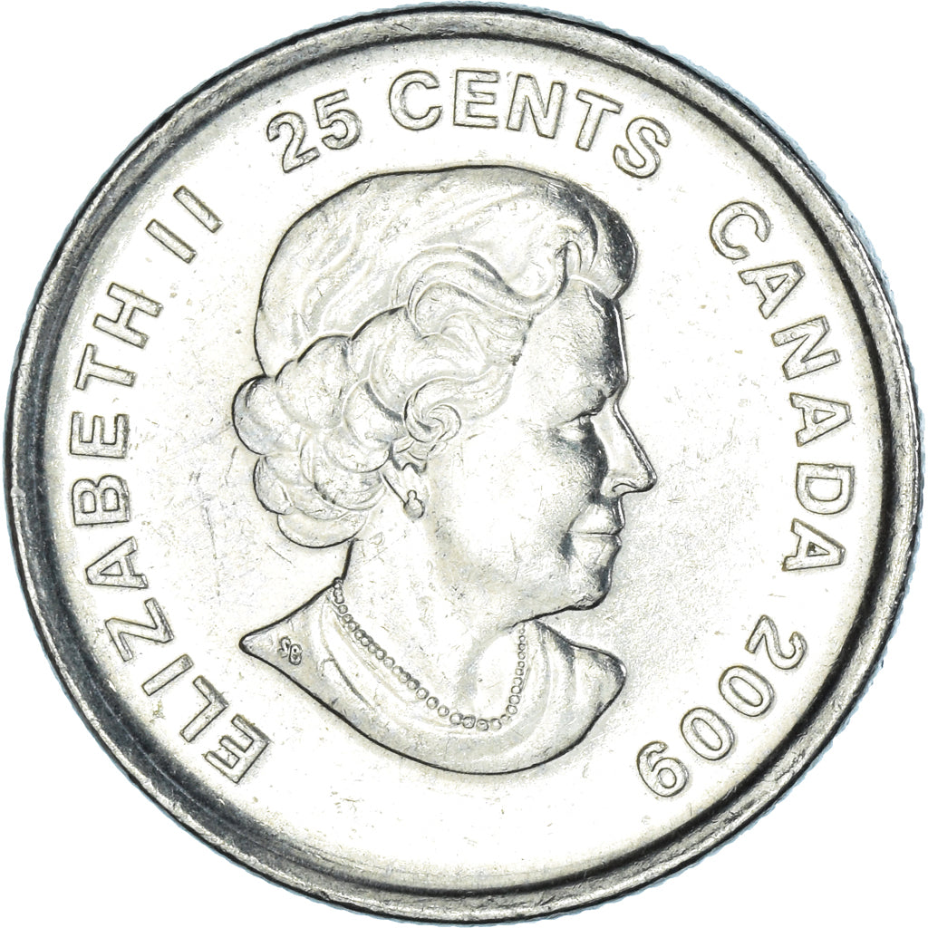 Moneda, Canadá, Elizabeth II, 25 Cents, 2009, Royal Canadian Mint, WOMEN'S