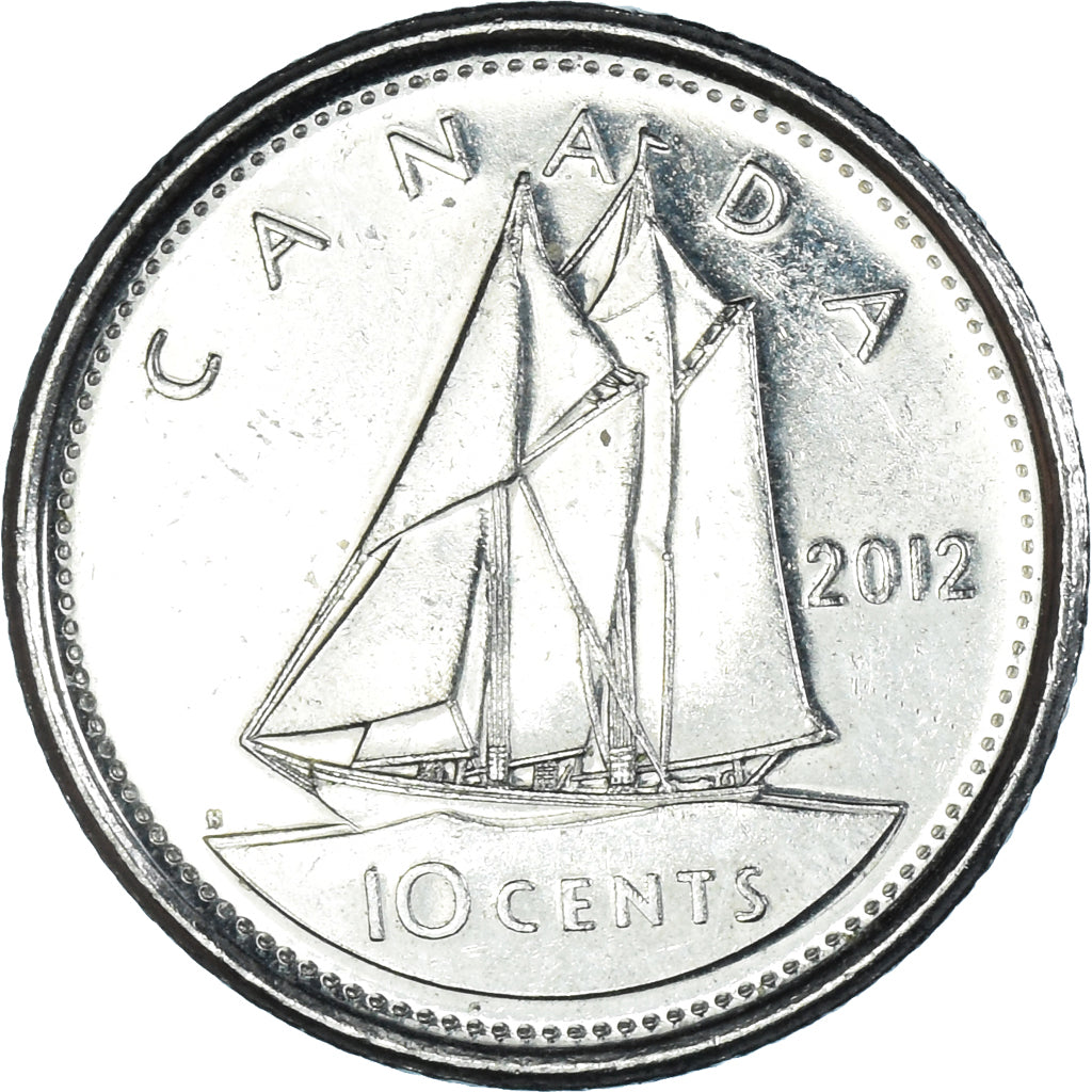 Monnaie, Canada, Elizabeth II, 10 Cents, 2012, Royal Canadian Mint, Winnipeg