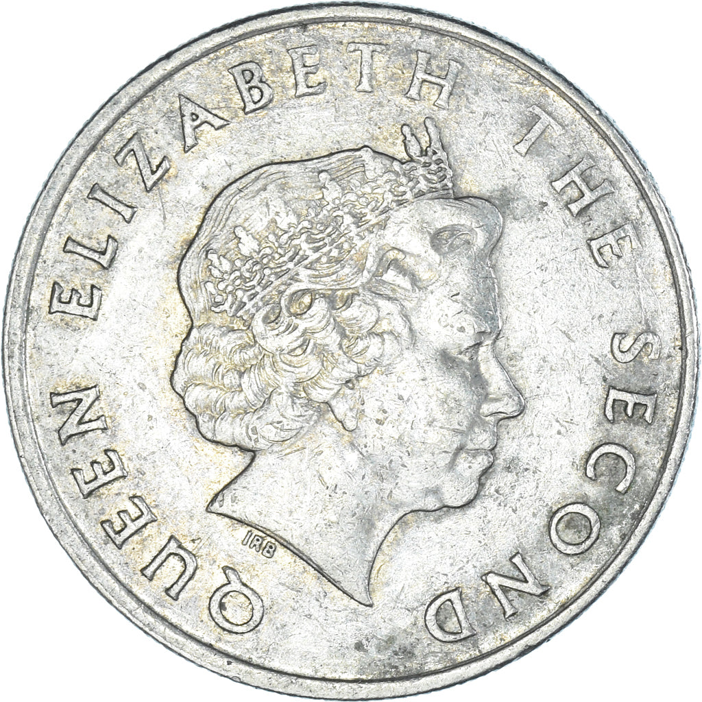 Moneta, Państwa Wschodnich Karaibów, Elizabeth II, 25 Cents, 2002, British
