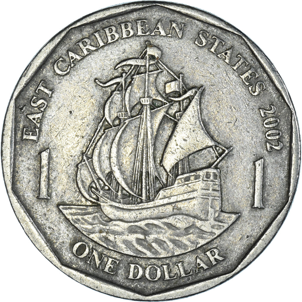Monnaie, Etats des caraibes orientales, Elizabeth II, Dollar, 2002, British