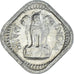 Monnaie, République d'Inde, 5 Naye Paise, 1963, Hyderabad, TTB, Cupro-nickel