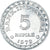 Moneda, Indonesia, 5 Rupiah, 1979, EBC+, Aluminio, KM:43
