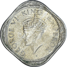 Monnaie, Inde britannique, George VI, 1/2 Anna, 1946, Calcutta, TTB+