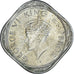 Monnaie, Inde britannique, George VI, 1/2 Anna, 1946, Calcutta, TTB+