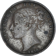 Coin, Great Britain, Victoria, Farthing, 1850, EF(40-45), Copper, KM:725