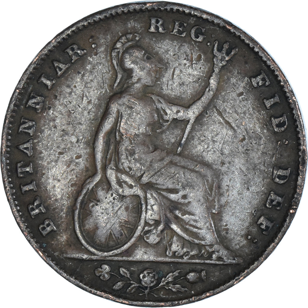 Coin, Great Britain, Victoria, Farthing, 1850, EF(40-45), Copper, KM:725