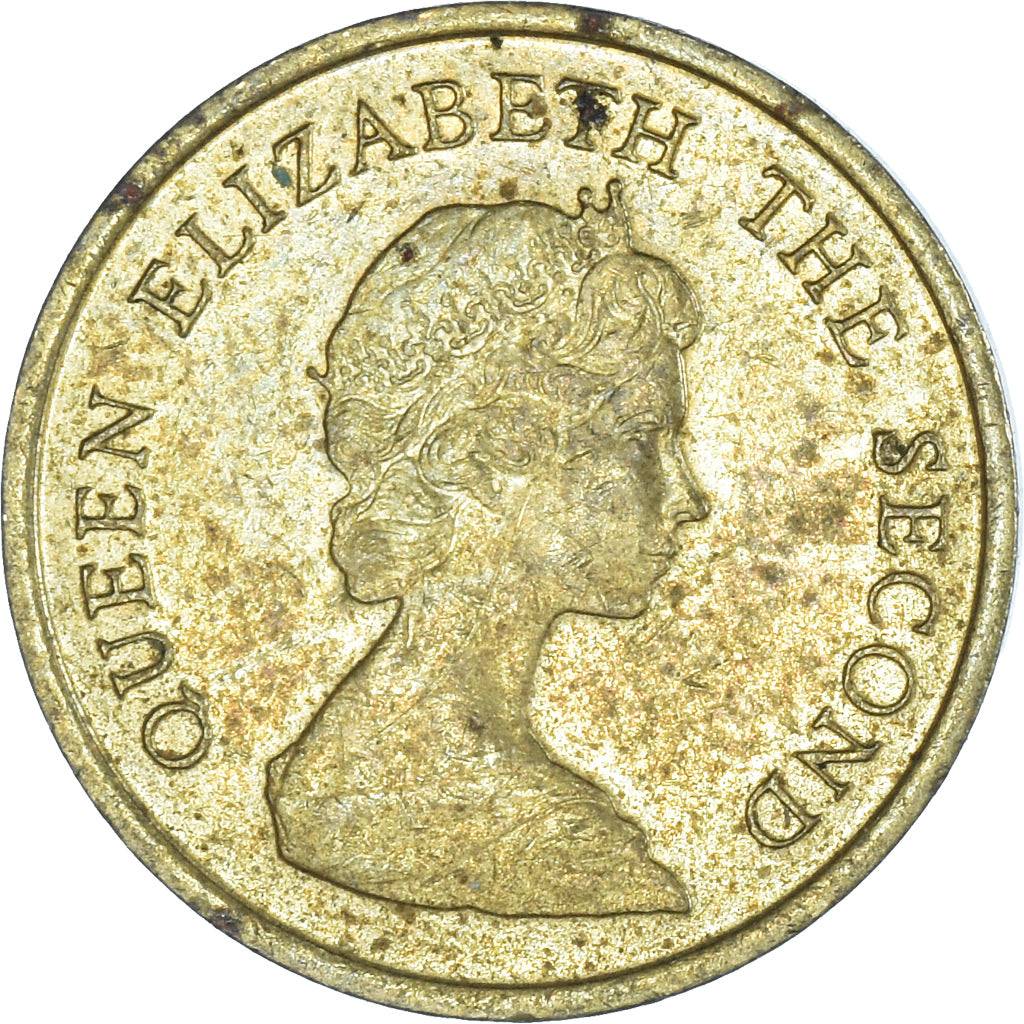 Coin, Hong Kong, Elizabeth II, 10 Cents, 1982, Royal Mint, VF(30-35)
