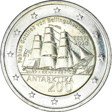 Estonia, 2 Euro, Antarctique, 2020, SAIL, MS(63), Bi-Metallic, KM:New