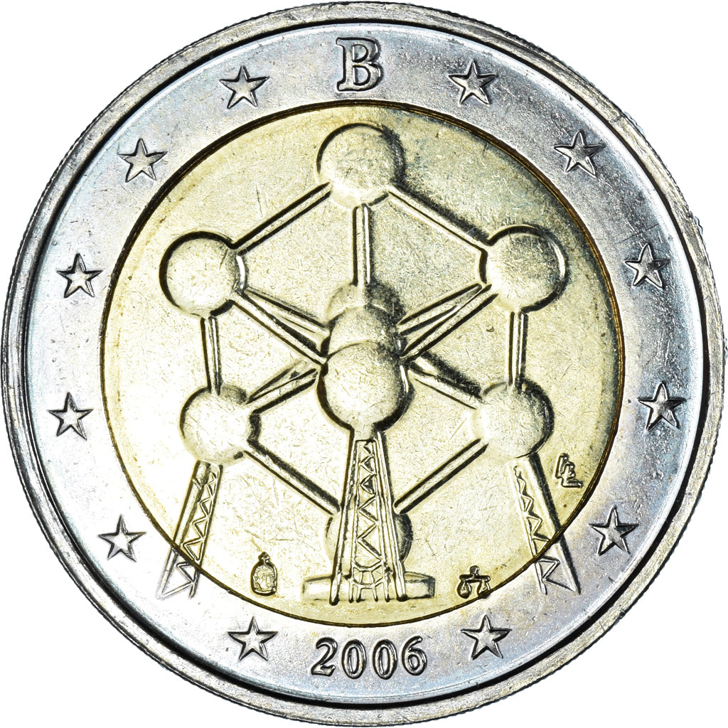 Belgique, 2 Euro, Atomium, 2006, Bruxelles, SPL, Bimétallique, KM:241