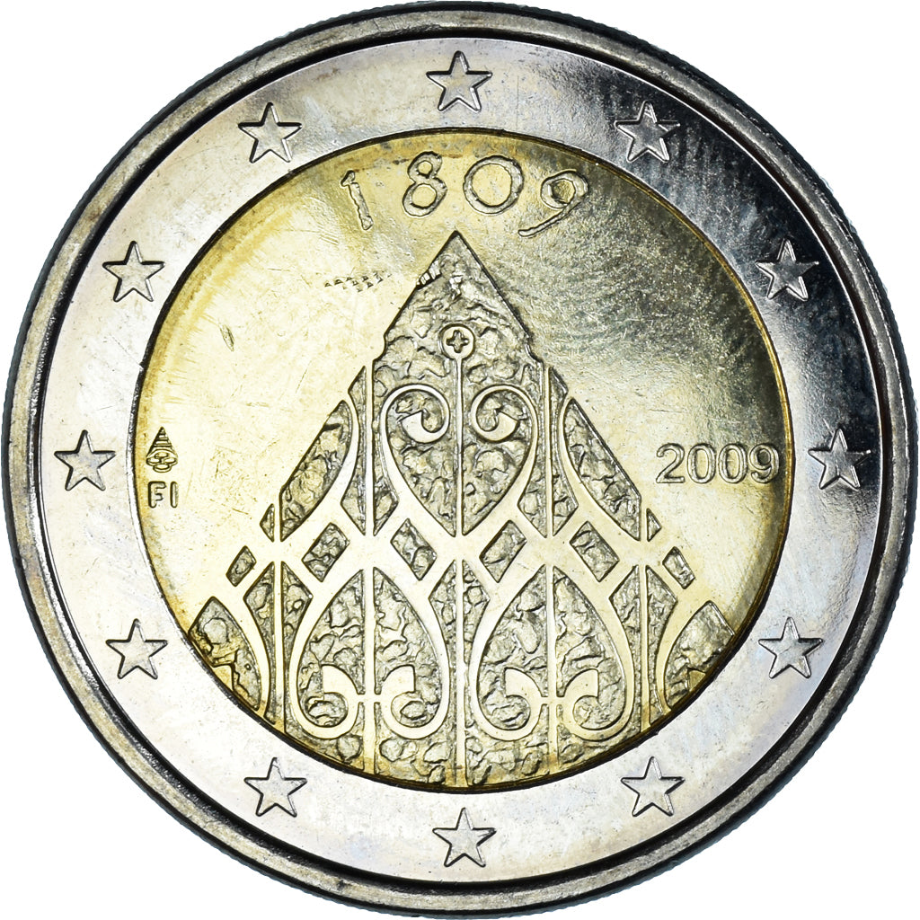 Finlandia, 2 Euro, Autonomy, 2009, Vantaa, SC, Bimetálico, KM:149