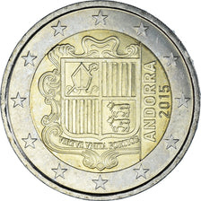 Andorra, 2 Euro, 2015, Pessac, MS(63), Bi-Metallic, KM:527