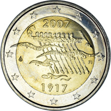 Finland, 2 Euro, 90th Anniversary of Independence, 2007, Vantaa, MS(63)