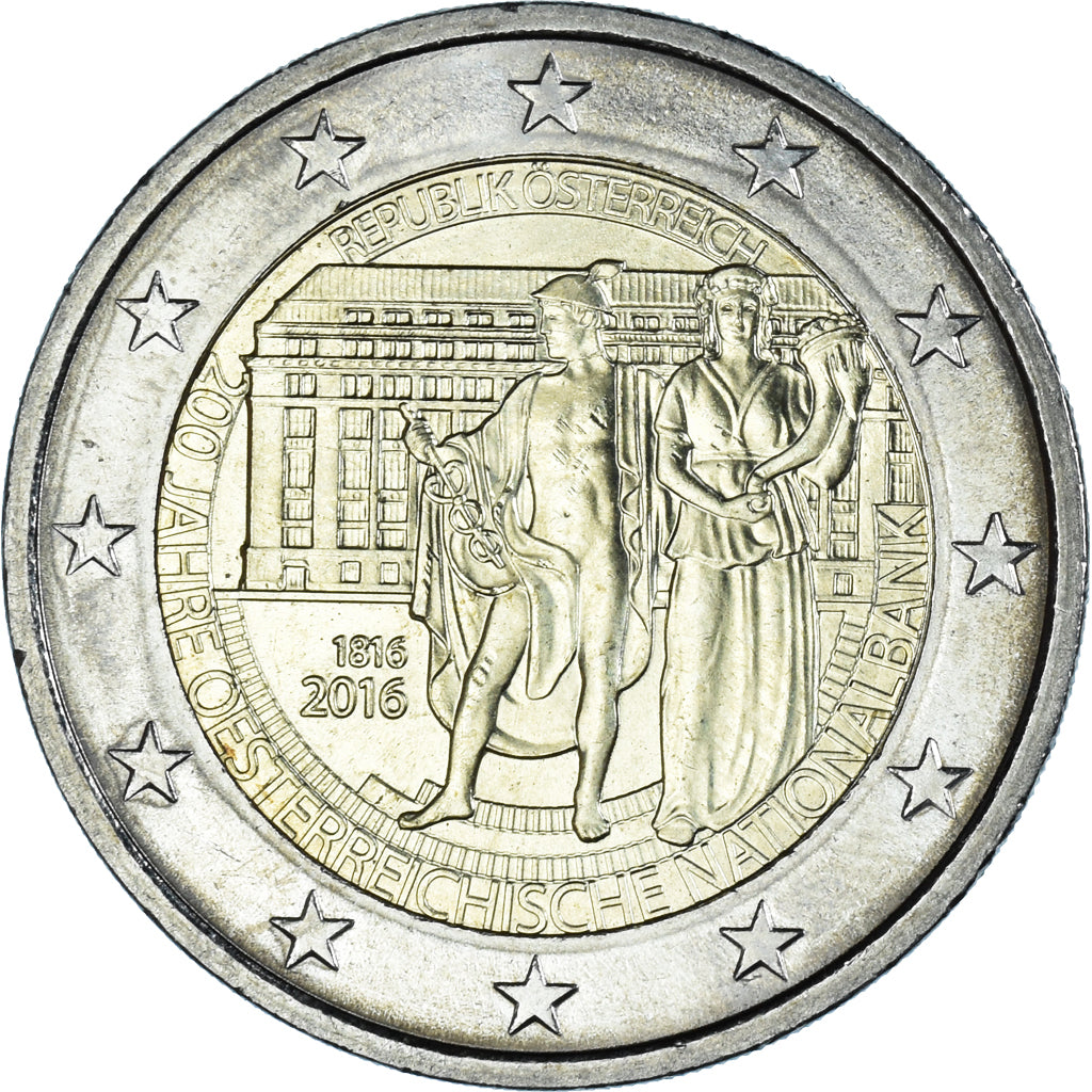 Austria, 2 Euro, Banque nationale, 2016, SC, Bimetálico, KM:New