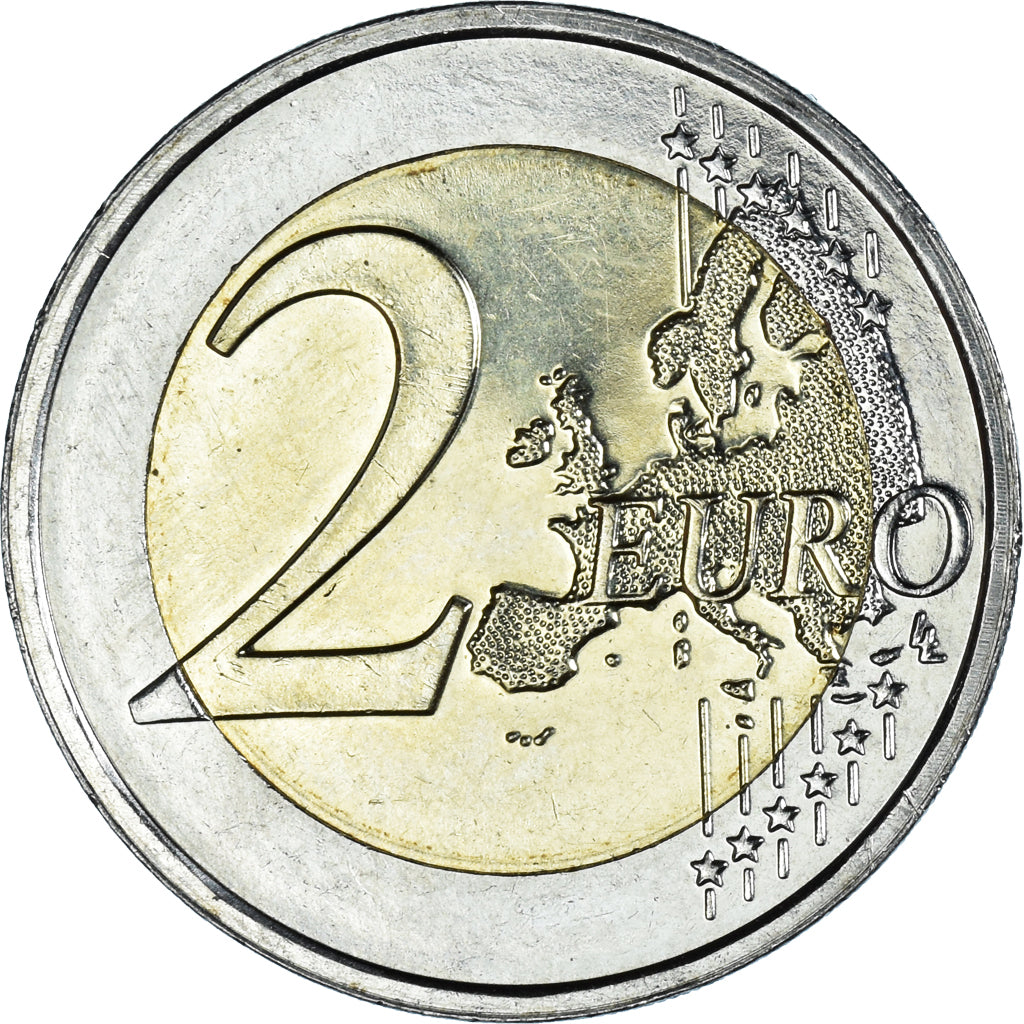 Luxemburgo, 2 Euro, Dynastie Nassau-Weilbourg, 2015, MS(63), Bimetálico, KM:New