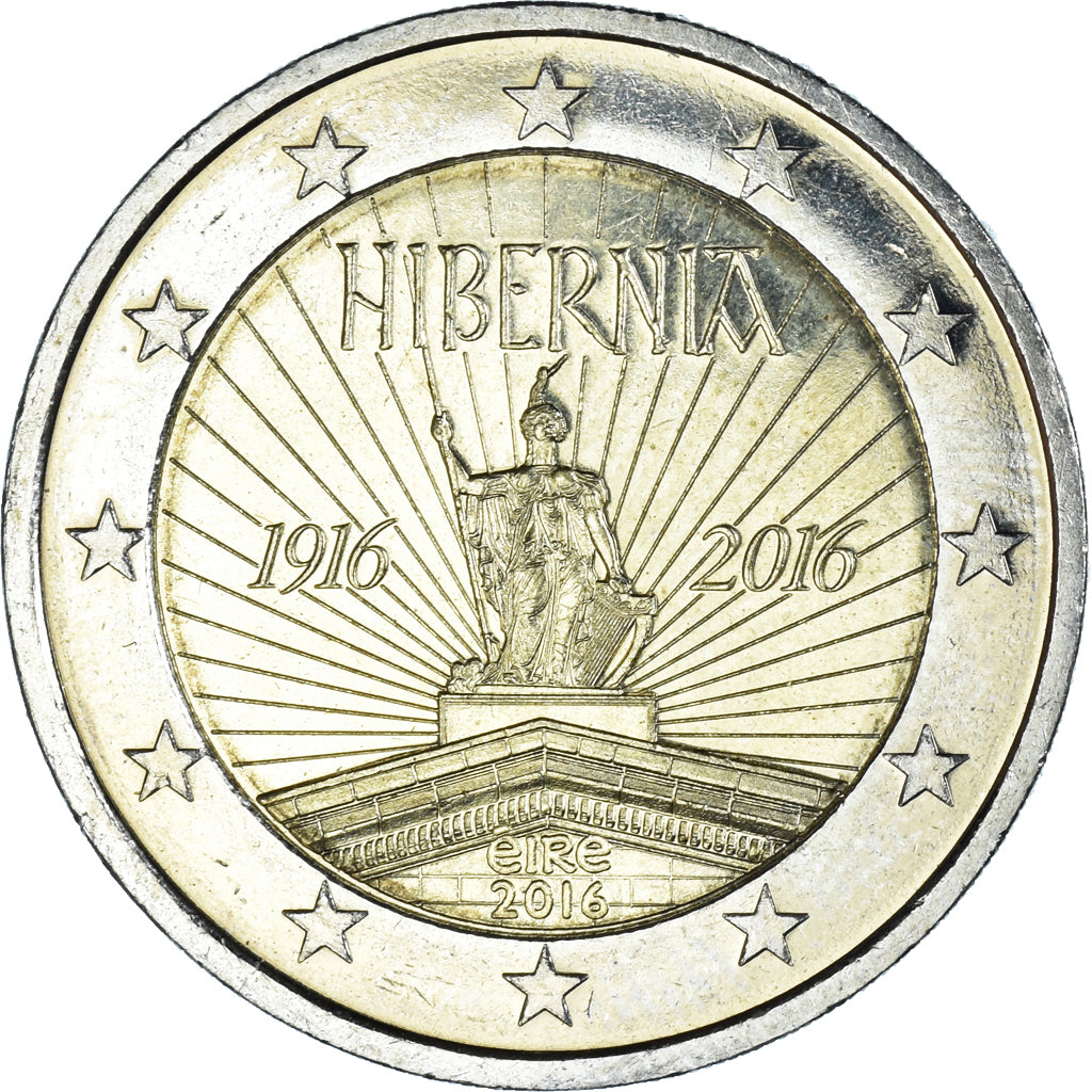 Irlande, 2 Euro, Hibernia, 2016, Sandyford, SPL, Bimétallique