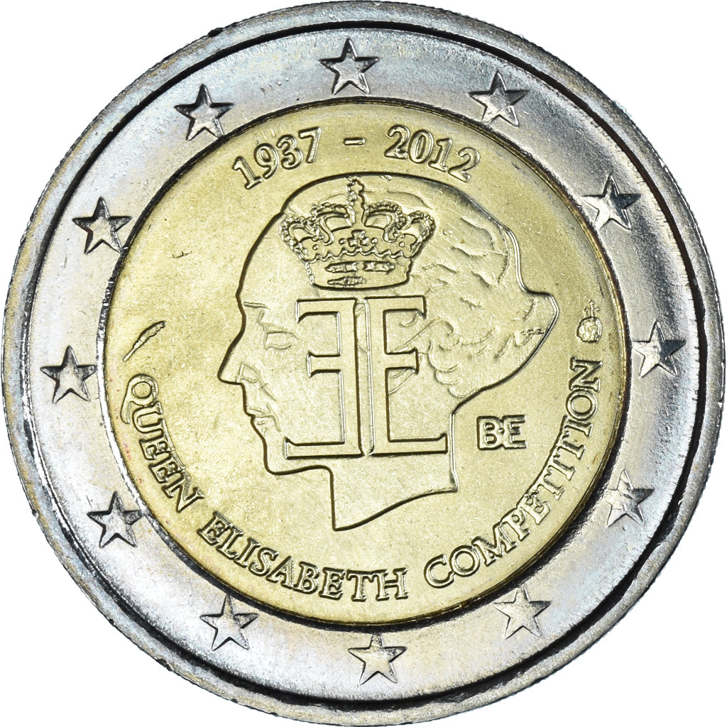 Belgien, 2 Euro, Queen Elisabeth, 2012, Brussels, UNZ, Bi-Metallic, KM:317
