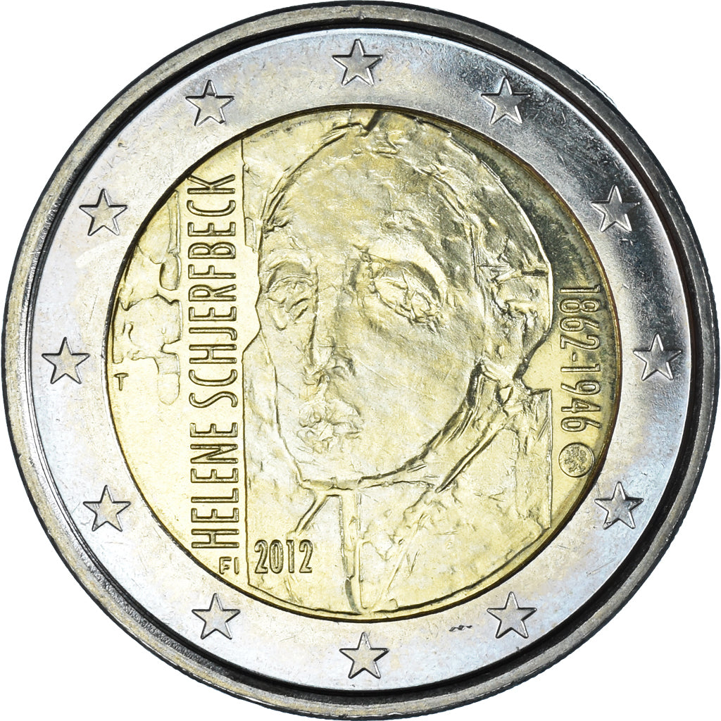 Finland, 2 Euro, Helene Schjerfbeck, 150th Anniversary of Birth, 2012, Vantaa