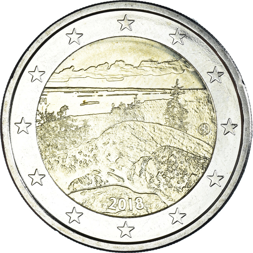 Finlandia, 2 Euro, Landscape Koli, 2018, SPL, Bi-metallico