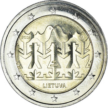 Lithuania, 2 Euro, Célébrations des chants et danses, 2018, MS(63)