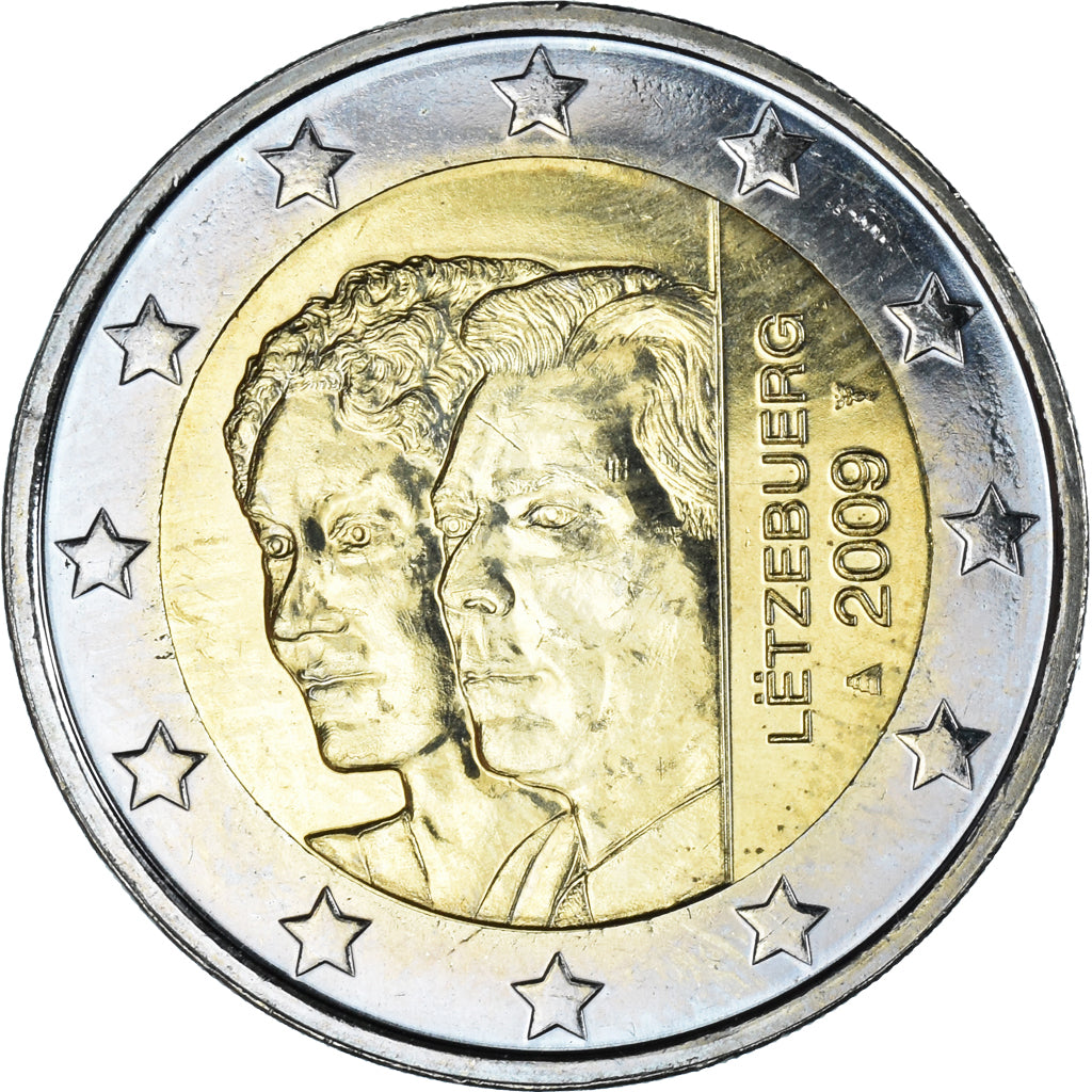 Luxembourg, 2 Euro, 2009, Utrecht, MS(63), Bi-Metallic, KM:93