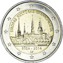 Latvia, 2 Euro, Riga, 2014, Stuttgart, MS(63), Bi-Metallic, KM:157