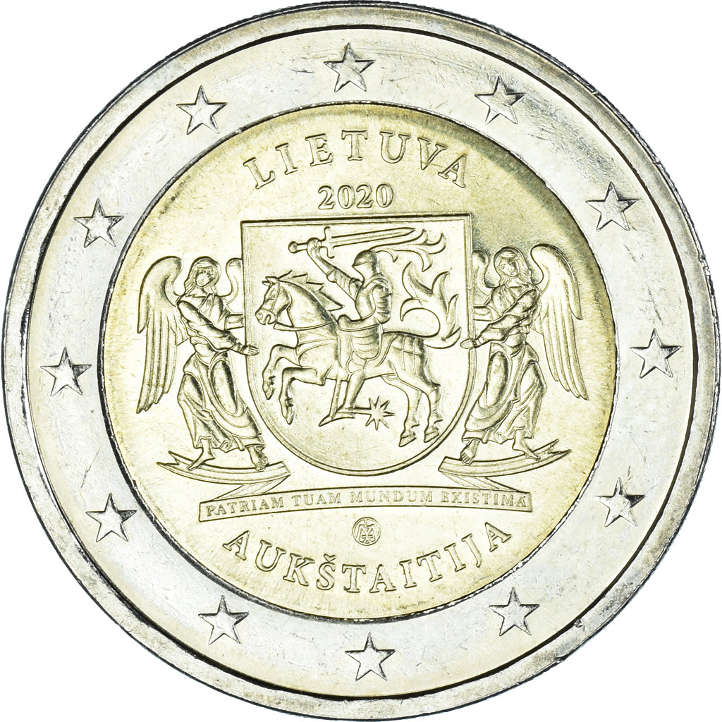 Moneda, Lituania, 2 Euro, 2020, LMK Vilnius, SC, Bimetálico
