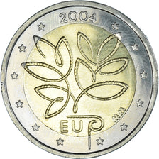 Finland, 2 Euro, EU expansion, 2004, Vantaa, MS(63), Bi-Metallic, KM:114